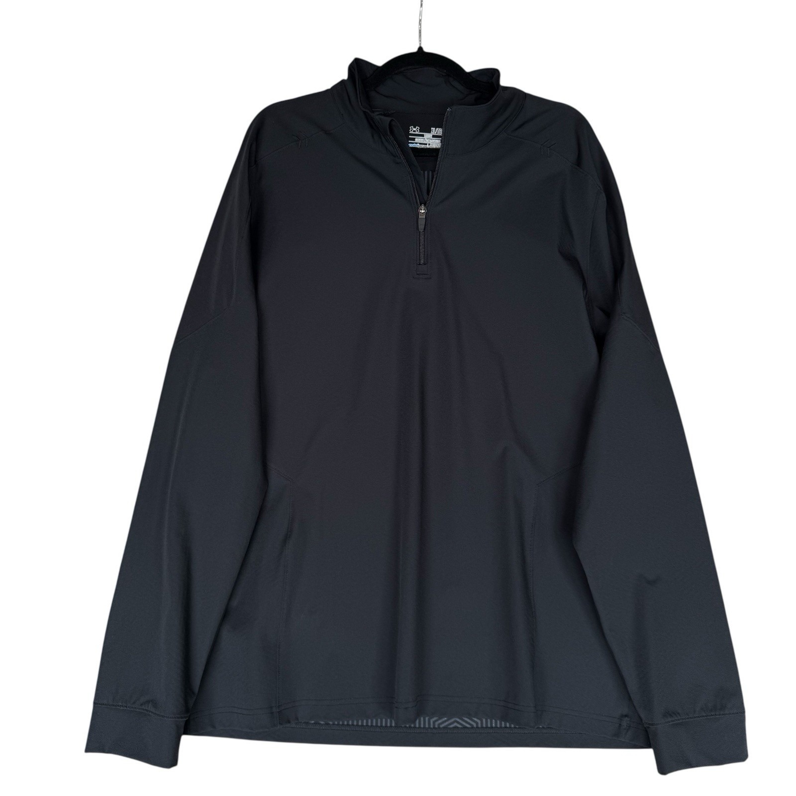 Under Armour Performance Jacket Windbreaker Men's Xl Black Cold Gear Loose